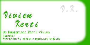 vivien kerti business card